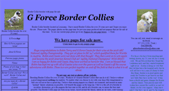 Desktop Screenshot of gforcebordercollies.com